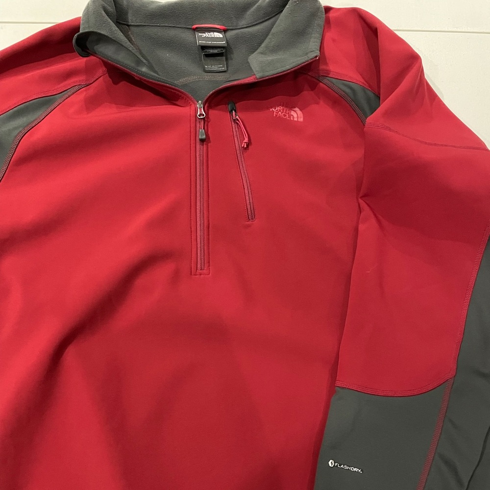 North Face 1/2 zip soft shell pullover. Size XXL